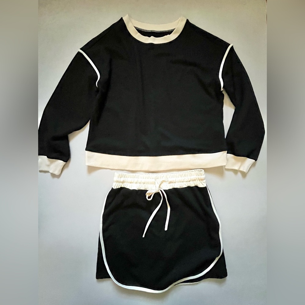 Entro  Skort & Sweatshirt French Terry 2 piece SET